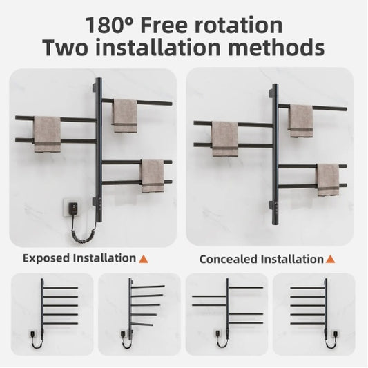 SIOYIE Elektrische verwarmde handdoekrek