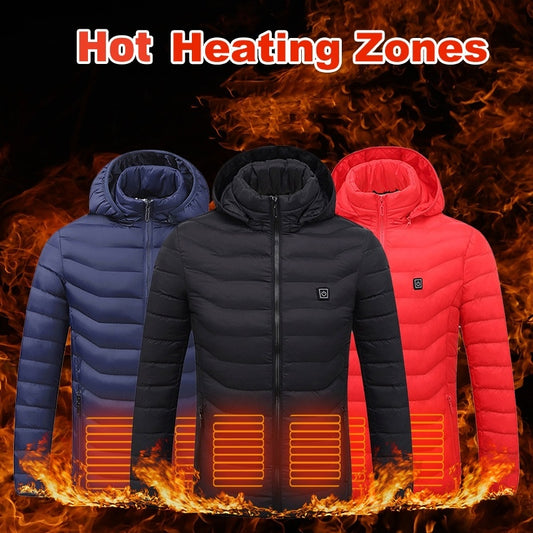 Verwarmde Thermojas/Winterjas Wind - en Waterdicht - unisex