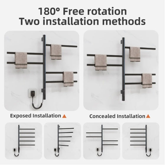 SIOYIE Elektrische verwarmde handdoekrek